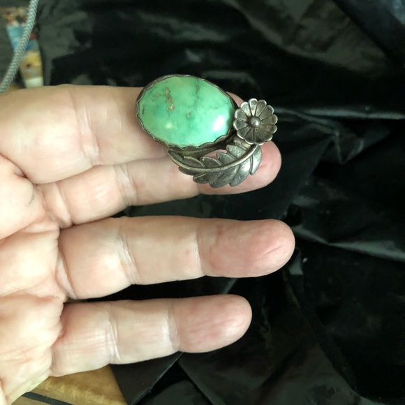 OLD TURQUOISE DESIGNED 4 ME IN 1970 Ring&Earrings - Picture 6 of 8